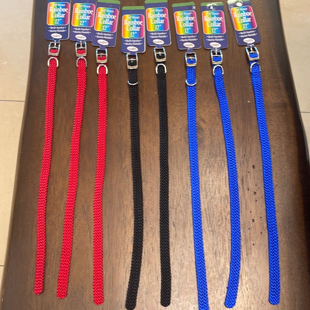 Soft weave 12” dog collar